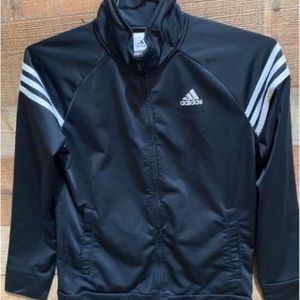 Adidas Boys Zip Front Track Warm Up Jacket Size Large 14/16